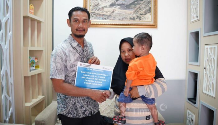 PT Timah Hadir Untuk Membantu Pengobatan Bayi di Pangkalpinang