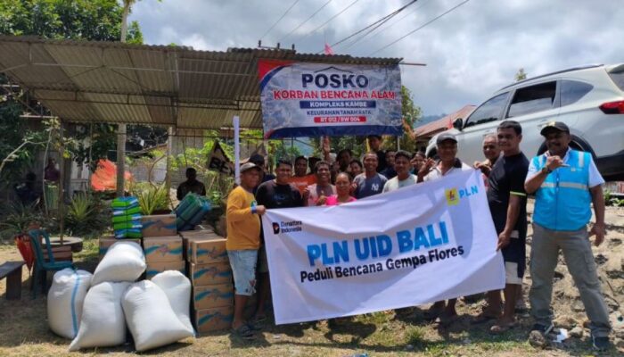 PLN UID Bali Salurkan Bantuan Kebutuhan Dasar Bagi Masyarakat Terdampak Gempa NTT