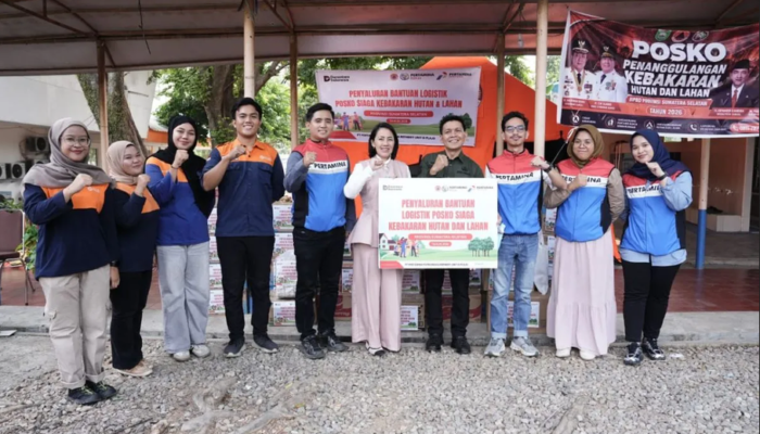 Dukung Satgas Karhutla, Kilang Plaju Salurkan Bantuan Logistik