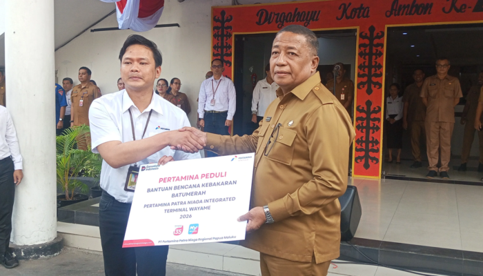 Korban Kebakaran Batu Merah Terima Bansos dari Pertamina dan BAZNAS