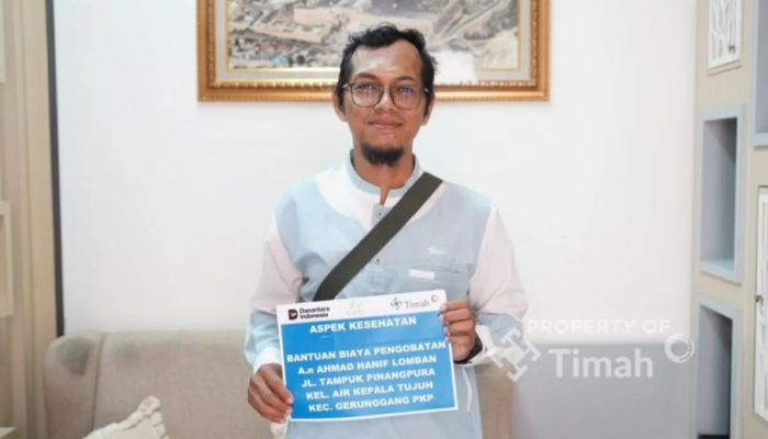 PT Timah Bantu Biaya Pengobatan Ahmad Hanif Menderita Omfalokel