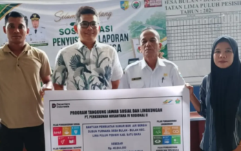 PTPN IV Tanah Itam Ulu Gelontorkan Rp48,8 Juta untuk Sumur Bor Warga Desa Bulan Bulan