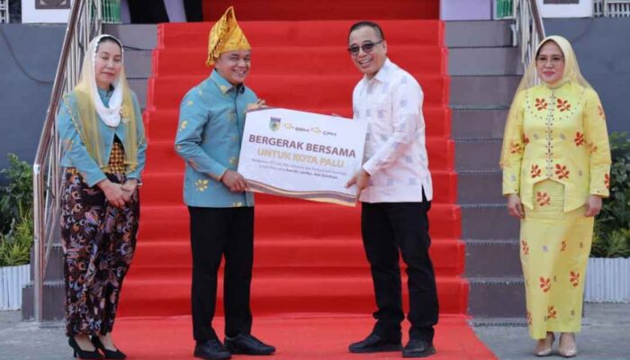 Perkuat Kolaborasi di HUT ke-48 Kota Palu, PT Citra Palu Minerals Gelontorkan Beasiswa hingga Ribuan Atribut Kebersihan