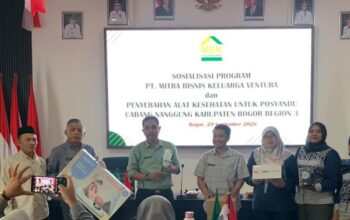 PT MBK Ventura Salurkan 32 Paket Alkes untuk Posyandu Se-Kecamatan Nanggung