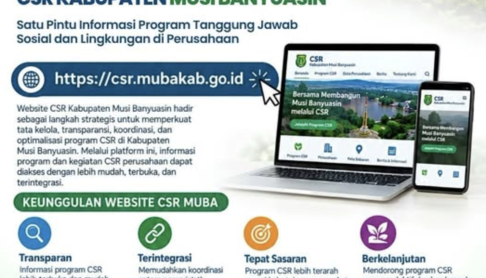 Pemkab Musi Banyuasin Luncurkan Platform Digital CSR, Dorong Kolaborasi Pembangunan yang Transparan