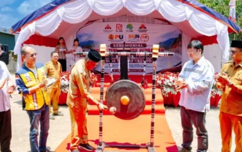 CSR Industri Perkuat Infrastruktur, Jalan Nasional Tompira–Keuno Dibeton Rp7,15 Miliar