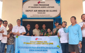 Minamas Plantation Salurkan CSR Air Bersih dan Fasilitas Kesehatan di Desa Pelanjau Jaya