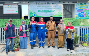 Tingkatkan Pengelolaan Sampah, Pertamina Patra Niaga Renovasi Gudang Bank Sampah Kuat Ngargosari Gresik