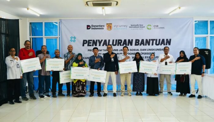 Bandara Syamsudin Noor Banjarmasin Salurkan Rp270 Juta untuk Penghijauan hingga Penanganan Bencana