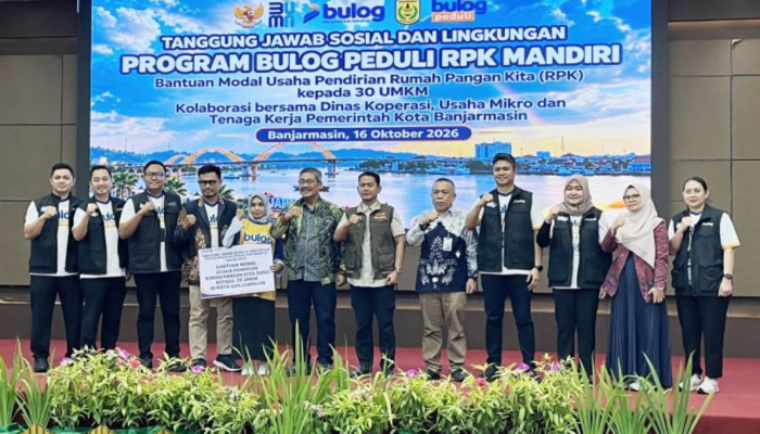 BULOG Salurkan Bantuan TJSL untuk 30 RPK di Banjarmasin