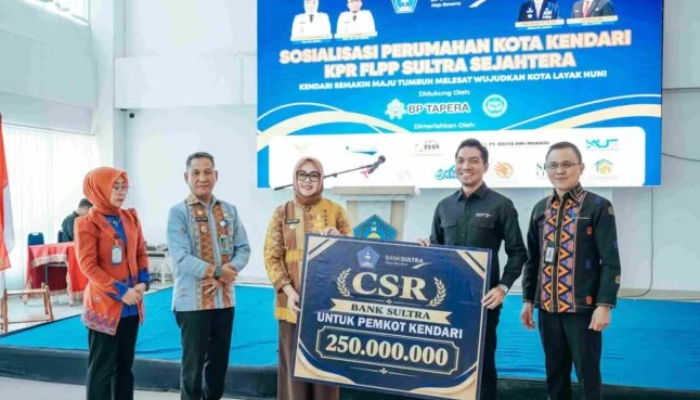 Bank Sultra Fasilitasi KPR FLPP, Salurkan CSR Rp250 Juta untuk Penataan RTH Kendari