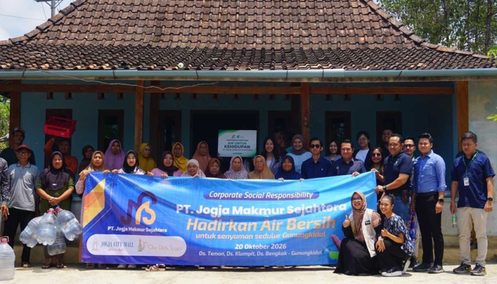 PT Jogja Makmur Sejahtera Salurkan Bantuan 32 Tangki Air untuk Warga Gunungkidul