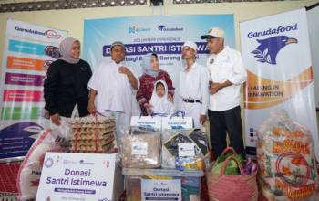 Garudafood Salurkan Donasi untuk Santri Tunanetra di Bogor