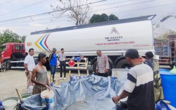 PT Bahana Multi Teknik Salurkan 32.000 Liter Air Bersih untuk Warga Nganti Bojonegoro