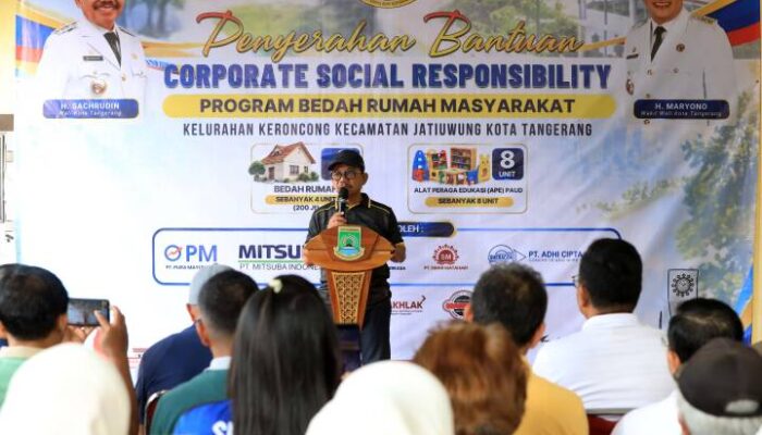 Kolaborasi CSR, Pemkot Tangerang Perkuat Program Bedah Rumah untuk Warga